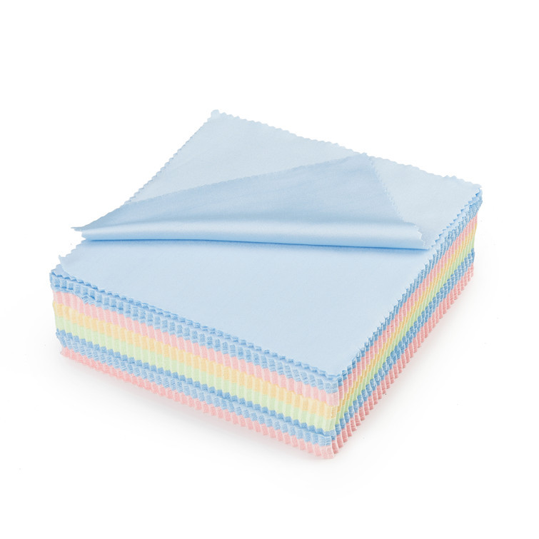 6 points a piece of glasses cloth needle three glasses cloth black knitted glasses wiping cloth sanding multi-color glasses cloth