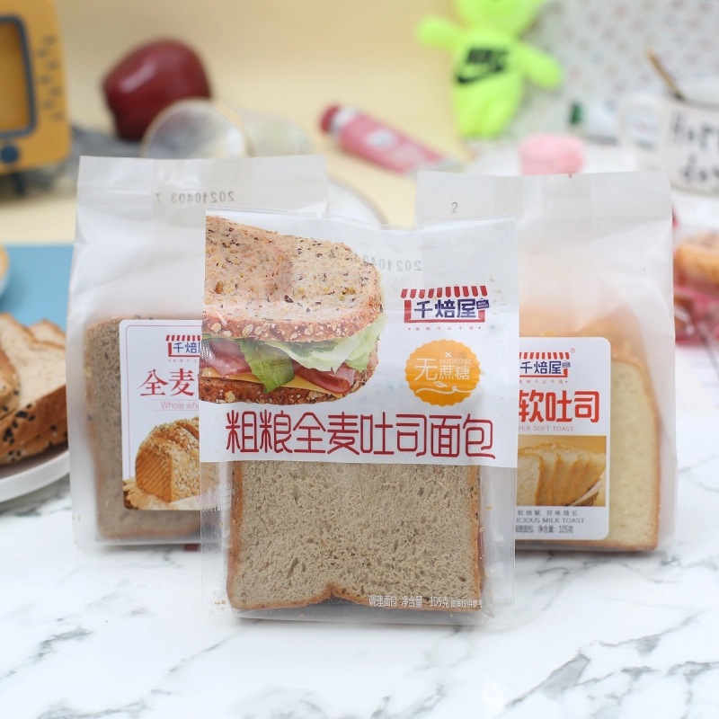 Thousand baking house Coarse Grain Whole Wheat Bread 105g super soft Hokkaido toast slice bread cake dessert breakfast