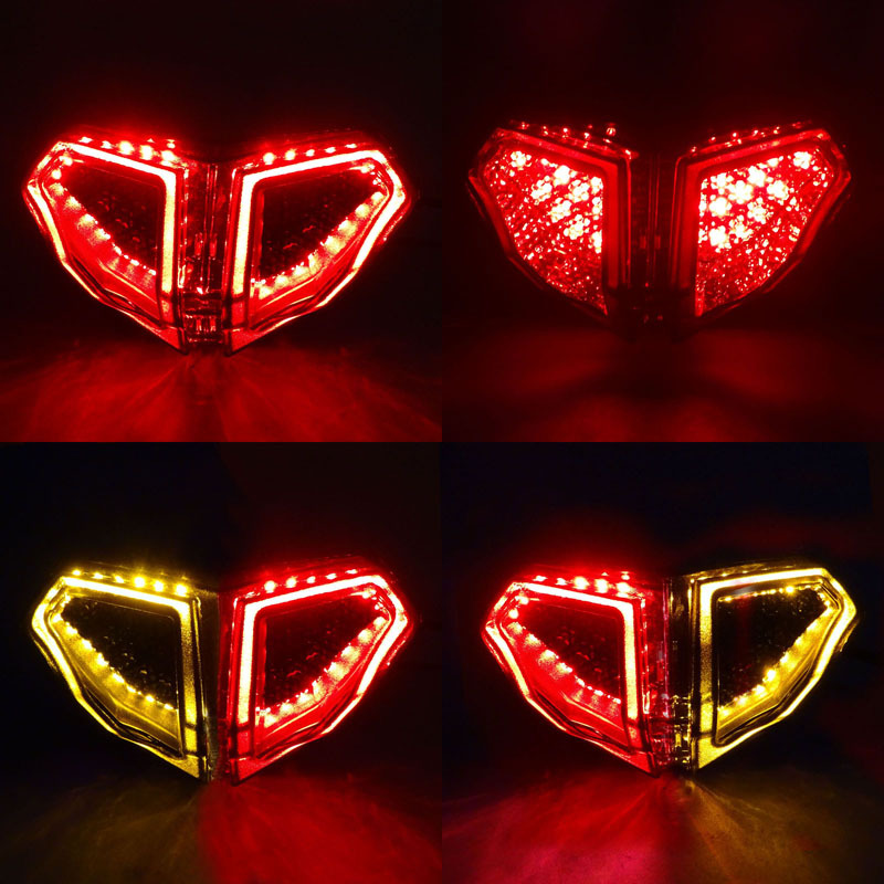 Suitable for Ducati 848 EVO 1098 1198 modified LED rear tail light assembly brake light turn signal