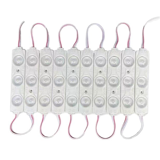 Waterproof LED advertising injection module light box 1.5W luminous word 2835 wafer chip three lamp highlight lens mold