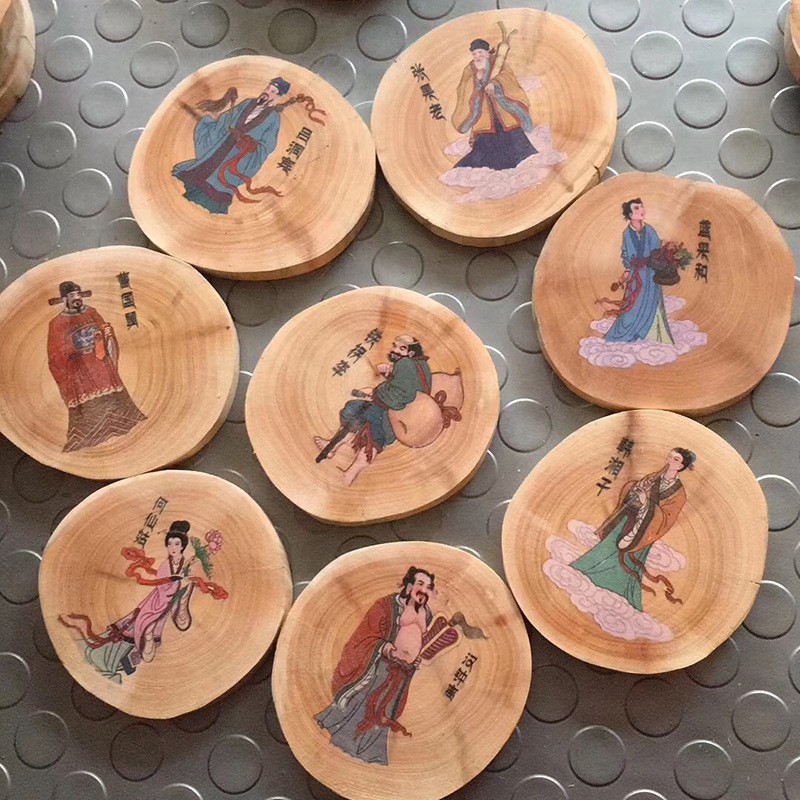 Подставка для чая Taihang Thuja из старого материала китайского стиля большая средняя и маленькая деревянная изоляционная подставка для молочного чайника