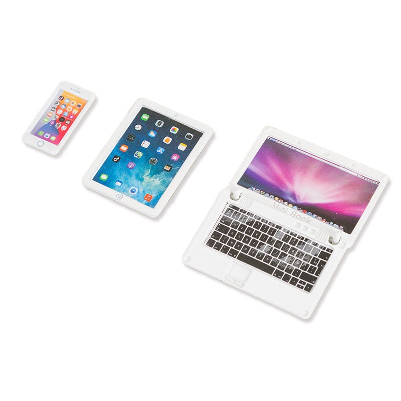 1:12 doll house simulation mini computer mobile phone tablet miniature scene model accessories