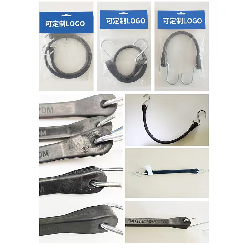 Specialized Amazon Hot-Selling Motorcycle Cargo Outdoor Tarpaulin Waterproof Tie-Down Rope Elastic Rope Binding Strap