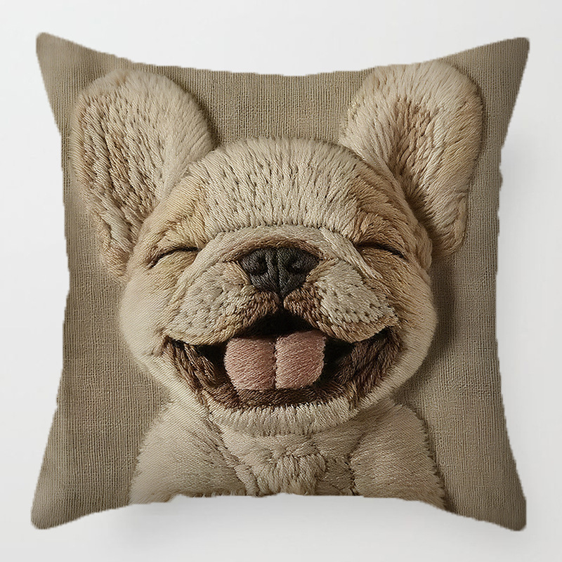 Temu New Retro Elephant Imitation Embroider Pillow Case Bohemian Style Sofa Printed Pillow Cushion Wholesale