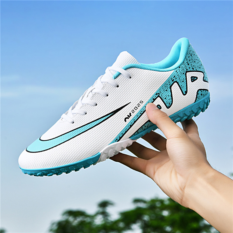 Cross-border 33-46 yards football sole help men's and women's TF broken nail FG spike student competition artificial spike training shoes
