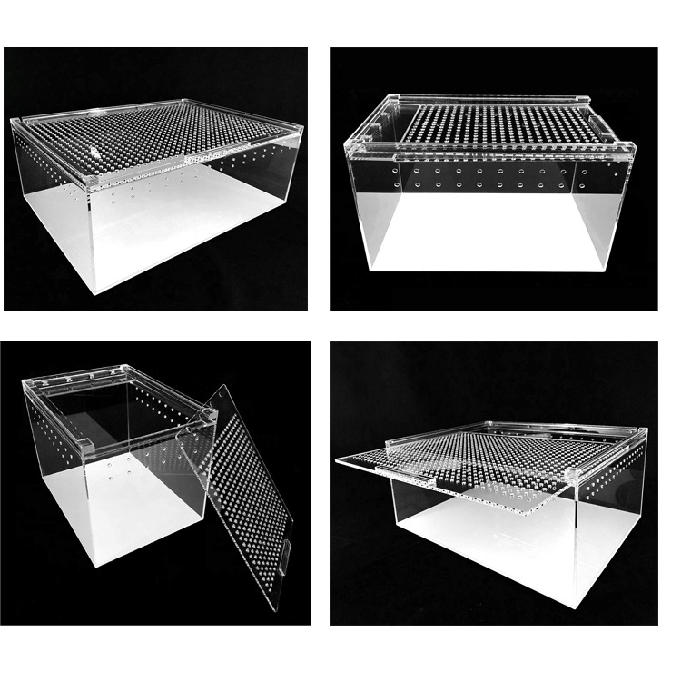 Cross-Border Living Room Integrated Small Acrylic Reptile Breeding Box for Spiders and Lizards, Direct Sales from Manufacturer, Customizable Pet Reptile Enclosure