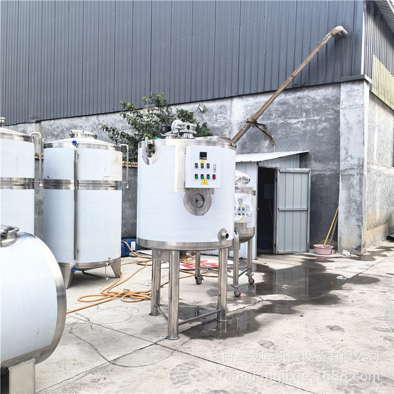 500kg Stainless Steel Mixing Tank Vertical Mirror Mixing Tank Edible Oil Mixing Tank 304 Material