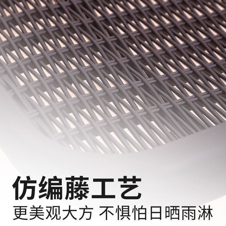 Outdoor Chair Rattan-like Chair Plastic Casual Single Chair Outdoor Courtyard Meeting Stool Iron Home Backrest Chair Balcony