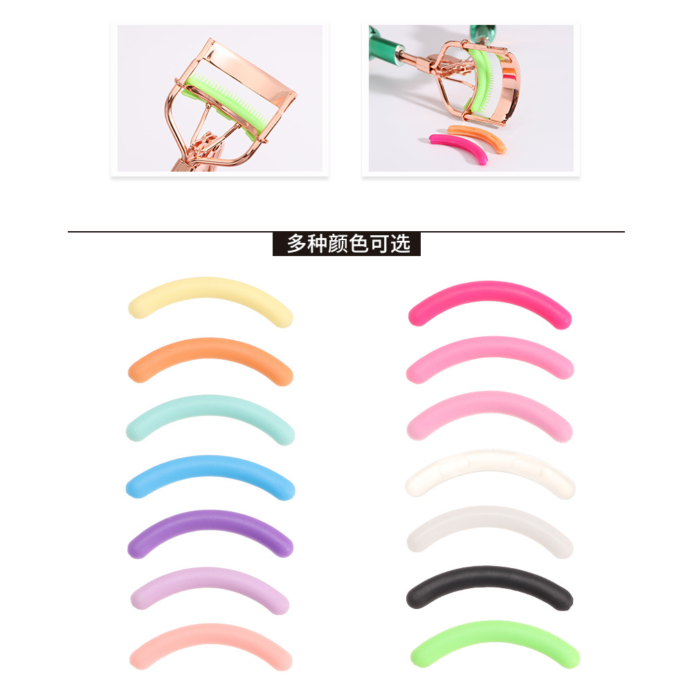 Eyelash Curler Replacement Strip, Universal Elasticity, Not Easy to Break, Does Not Damage Eyelashes, Rubber and Plastic Silicone Strip, Eyelash Curler Strip