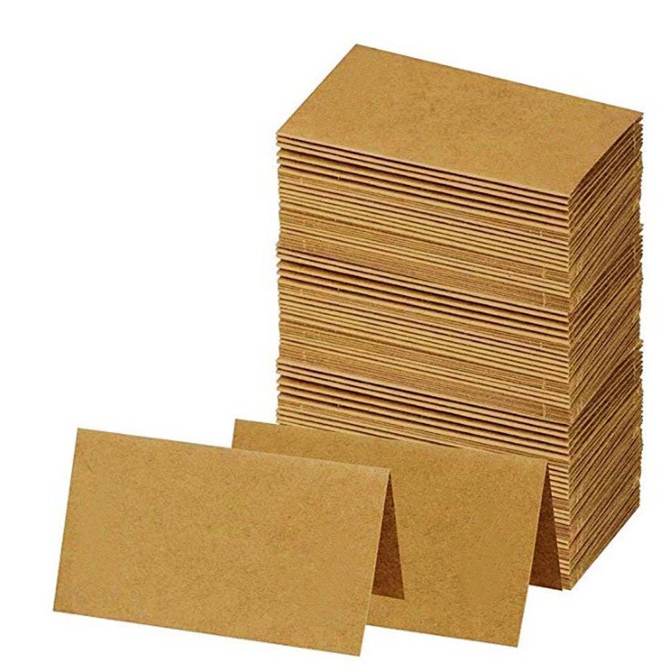 Крафт бумажная карточка для места, свадебная карточка для регистрации, оптовая продажа