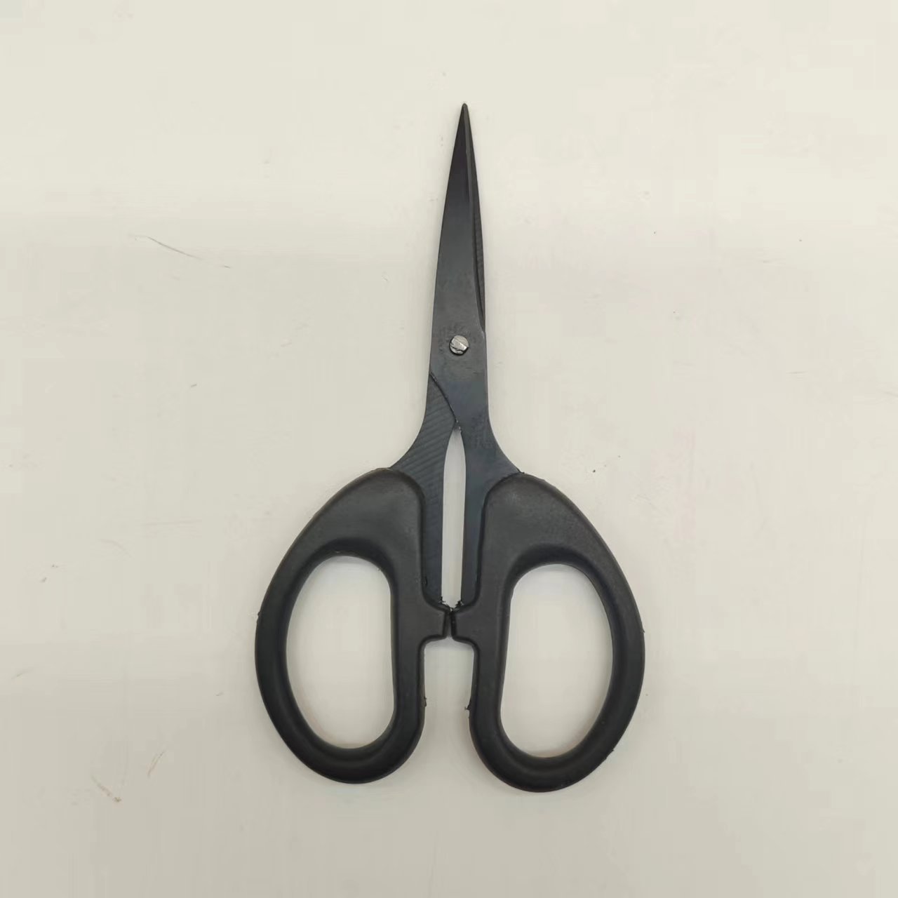 Stainless Steel Office Scissors, Black Blade Scissors, Rust-Proof, Anti-Stick Scissors, Tape Scissors, Fabric Window Grilles, Handmade Black Scissors