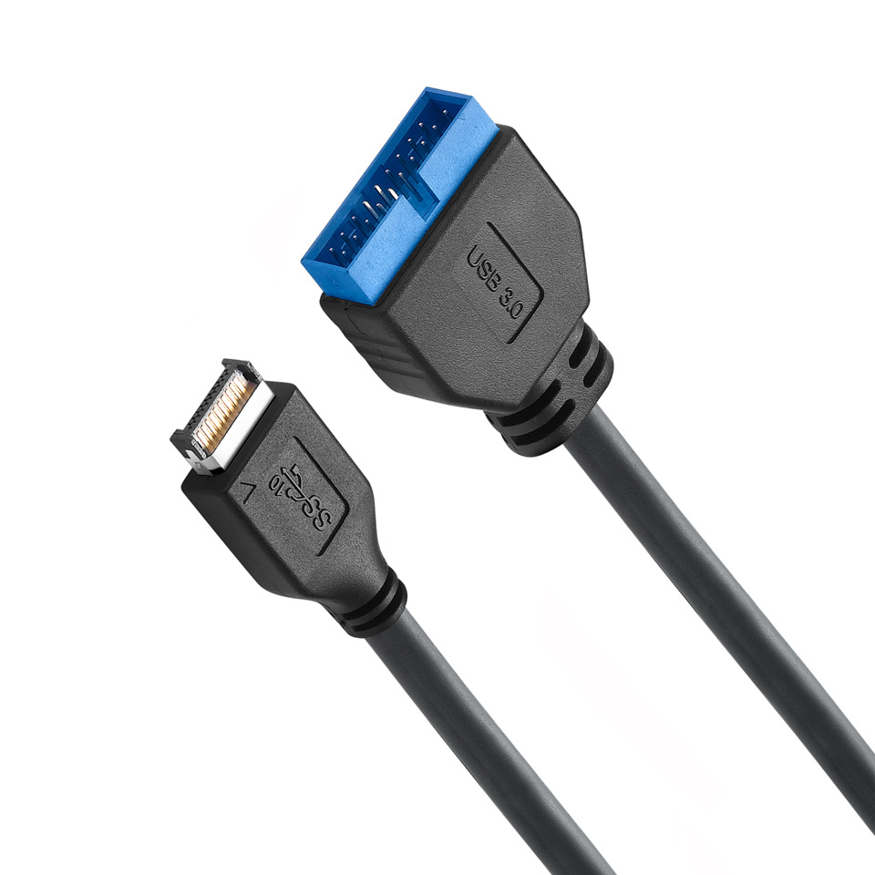 USB3.1Type-E male to IDC20P male extension computer connection expansion line mainboard rear transfer chassis front