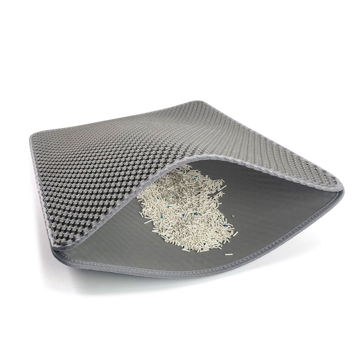 Pet cat litter box mat sand leakage mat double-layer oversized non-removable washable anti-splash EVA cat litter mat