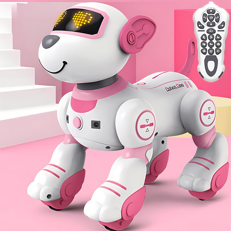 AI Intelligent Robot Dog Dubi Dog Early Education Children's Toys Remote Control Voice Interactive Programming Music June 1 Gift