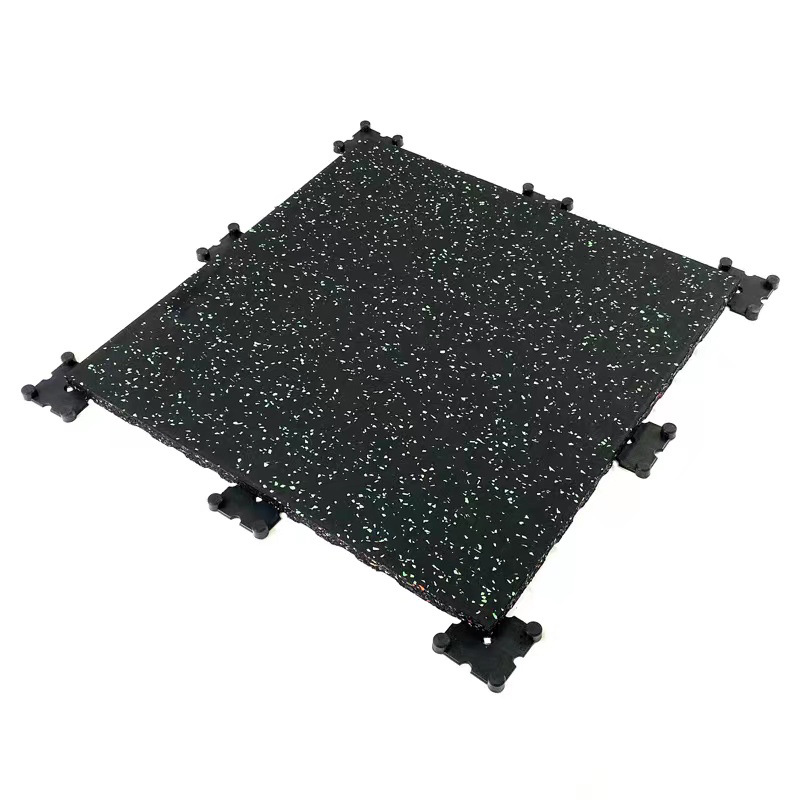 Sports Flooring Interlocking Rubber Mats, Noise-Reducing Dumbbell Protection Treadmill Mats, Thickened Shock-Absorbing and Silent