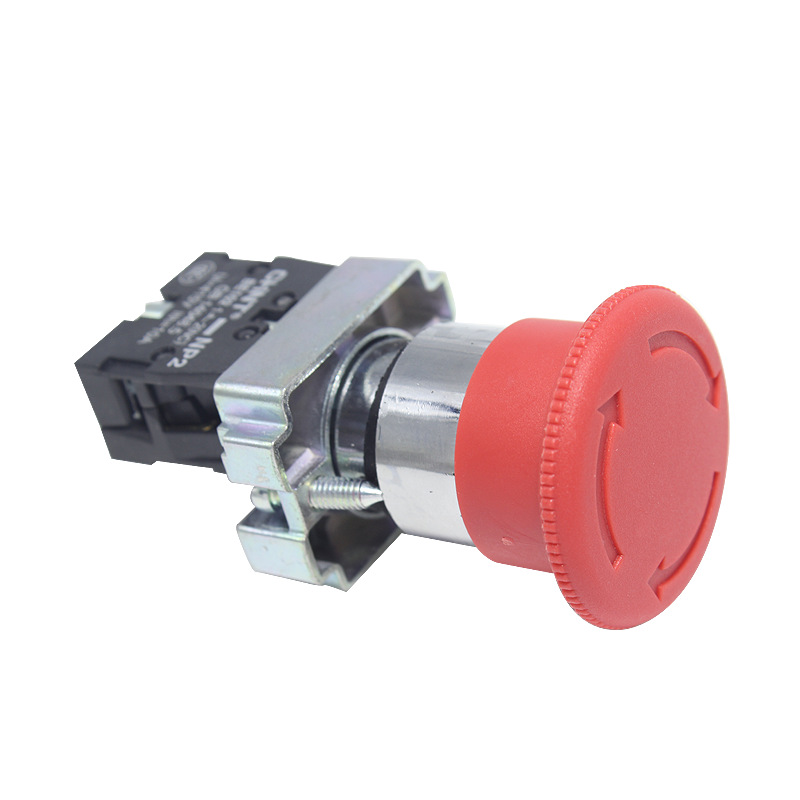 Chnt Chint Np2-Bs542 Mushroom Head Emergency Stop Button Metal Head Normally Closed Emergency Rotation 22mm
