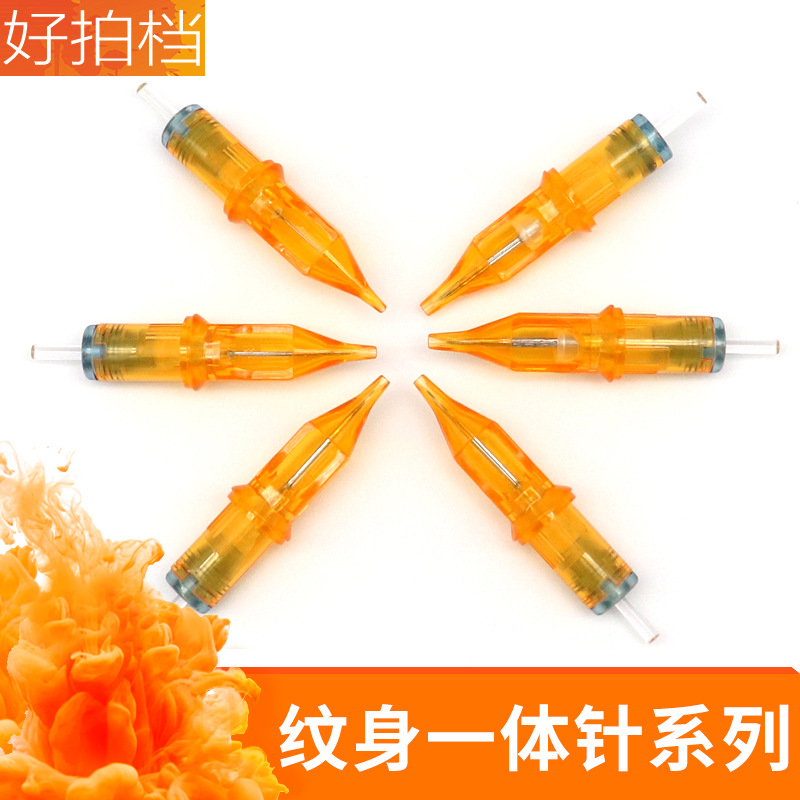 Disposable tattoo needle yellow dragonfly tattoo integrated needle tattoo tool full set of equipment tattoo current instrument needle