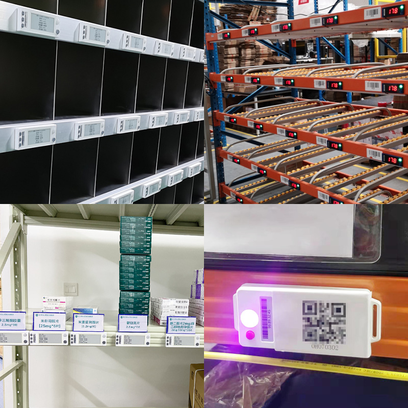 Индивидуальный электронный склад полка для забирания ярлык PTL ключевой свет сортировка электронные чернила экран система управления