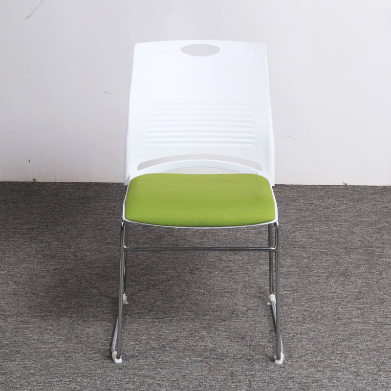 Cross-border in stock Solid Steel Bar Training Chair Staff Office Conference Chair Simple Bow Computer Backrest Chair