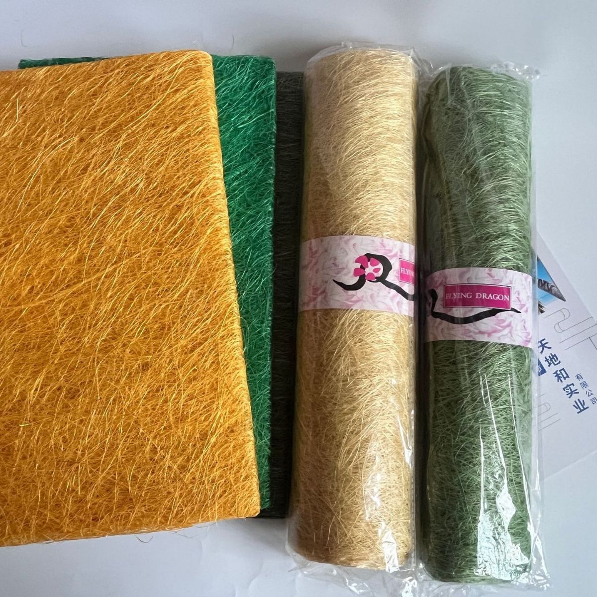 Supply abaca silk cloth Christmas craft sisal silk cloth fine mesh decorative cloth messy linen textile abaca silk cloth