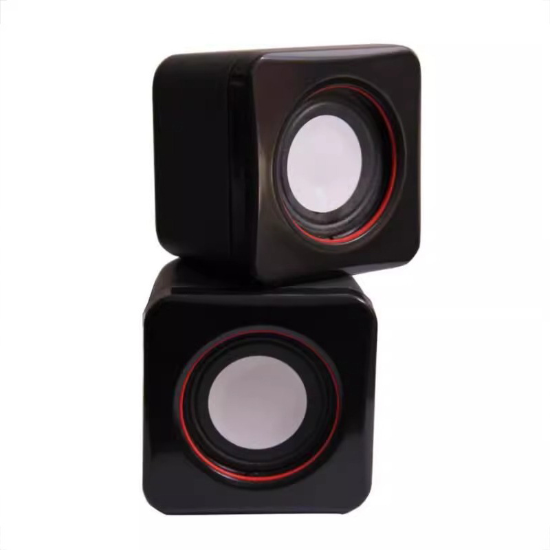 Computer Office Small Speaker Laptop Desktop Portable Small Speaker USB Wired 3.5 Interface 3D Surround Sound Effect