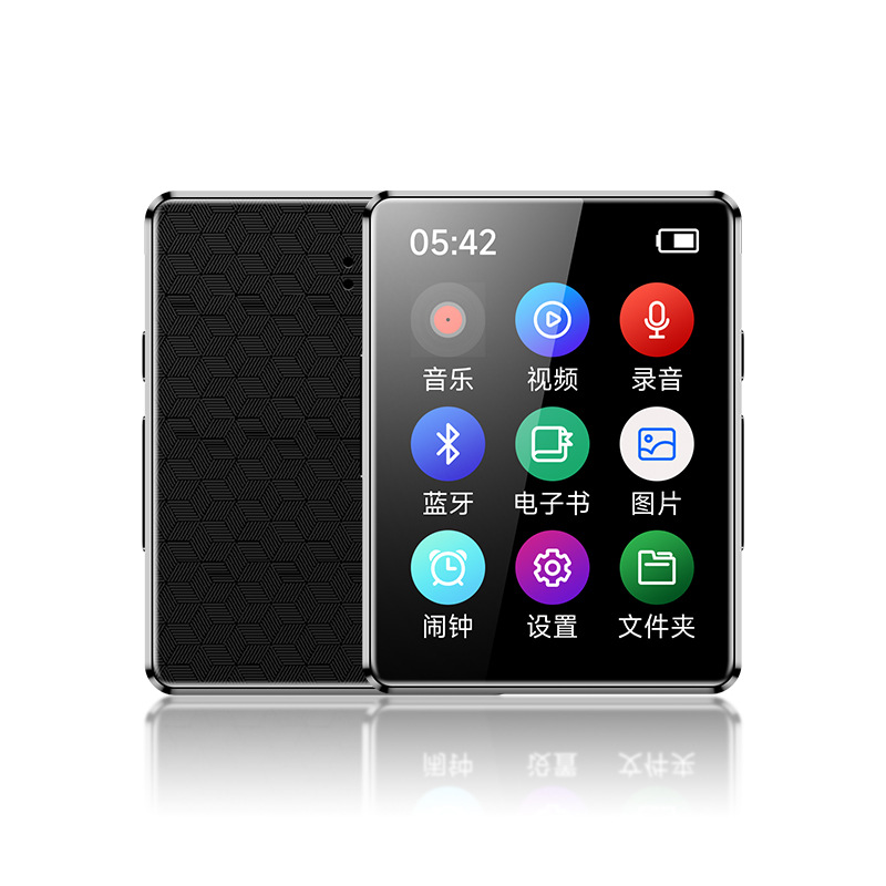 [Foreign Trade Edition] Factory Wholesale MP3 Music Player Bluetooth 5.0 E-book Recorder MP4 Walkman