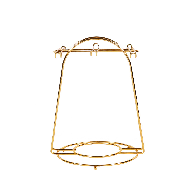 Manufacturer Wholesale Creative Coffee Cup and Saucer Rack Kitchen Storage Rack Household Hanging Rack Inverted Draining Cup Rack Draining Storage