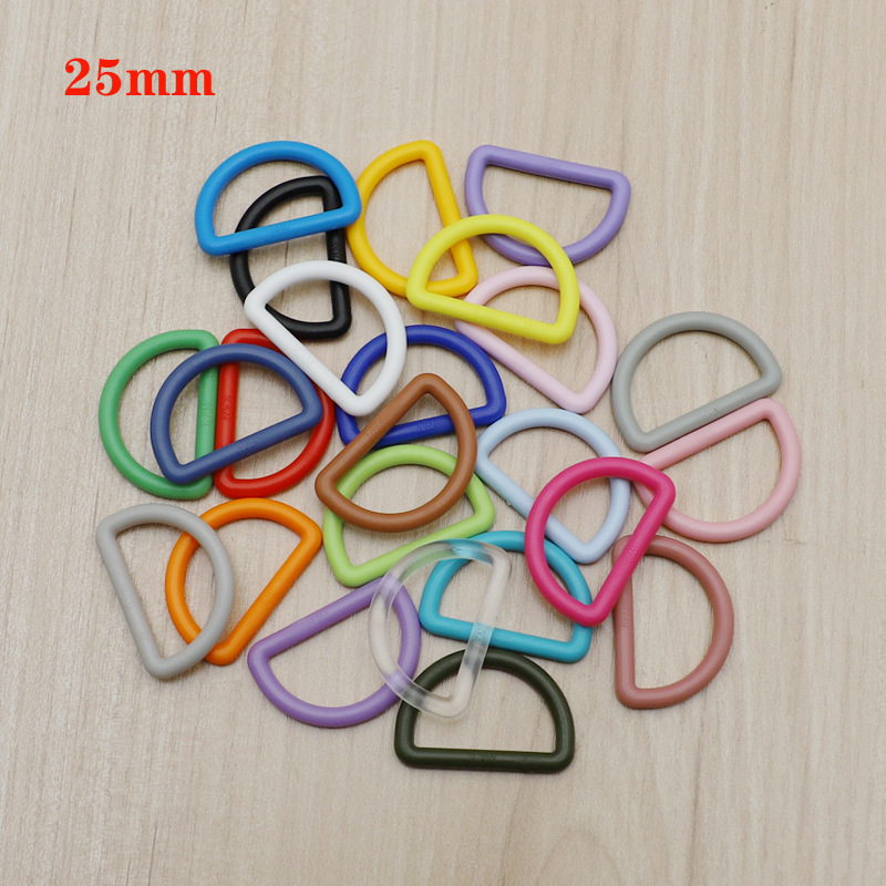 Пластиковая пряжка D-образной формы 25 мм для багажа