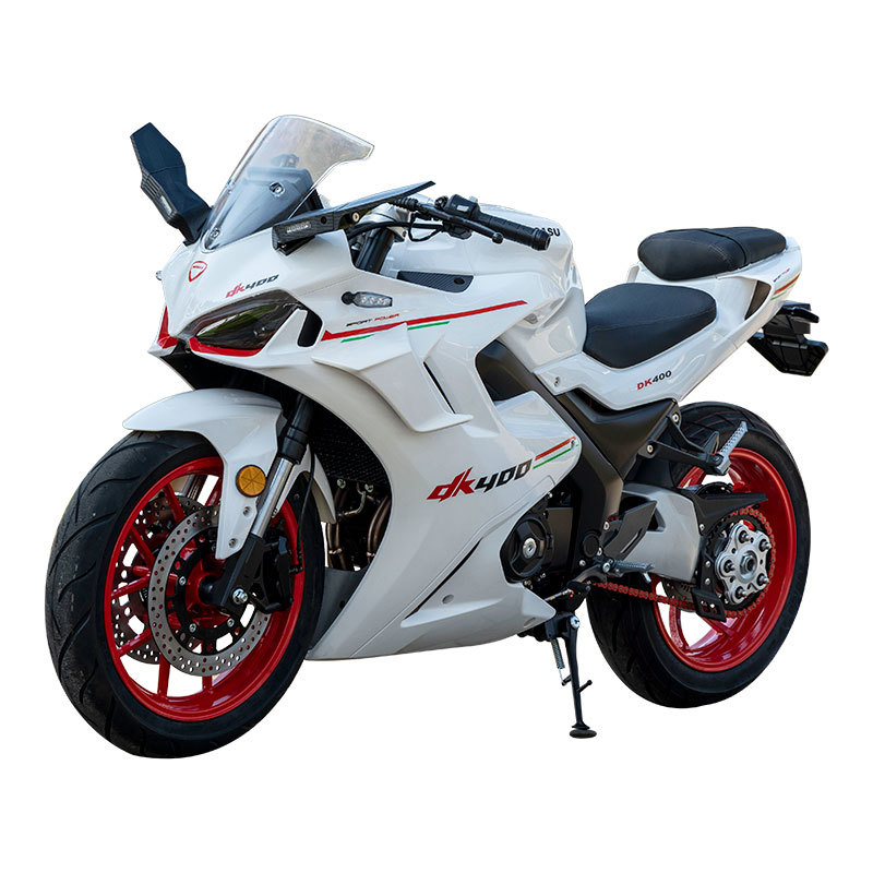 Cross-Border Twin-Cylinder Water-Cooled Motorcycle Can Be Registered as a Sports Car, Single Swing Arm Motorcycle, Ducason Dk400 Motorcycle