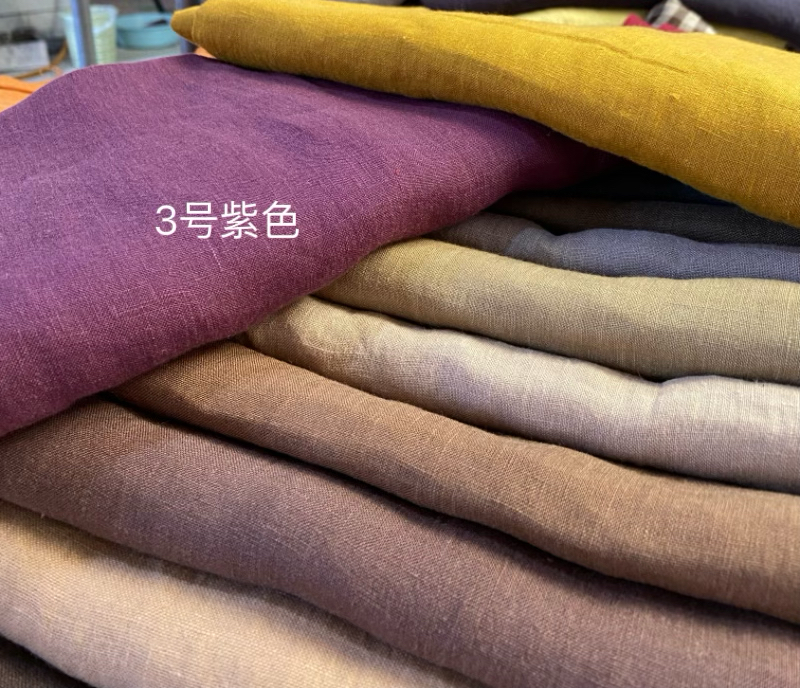 Big Promotion 44 Yuan/Meter, Width 140, Hemp Sand-Washed Fabric, 17-Count Hemp Fabric, Opaque, Suitable for All Types of Clothing