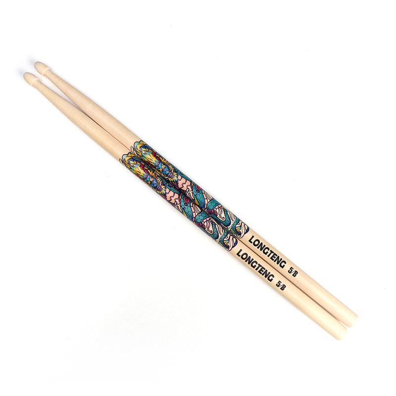 Cross-Border Non-Slip Durable Universal 5A Drumsticks Wholesale Solid Wood Professional Kidsren's Practice Drumsticks Jazz Drums Maple Wood Drumsticks
