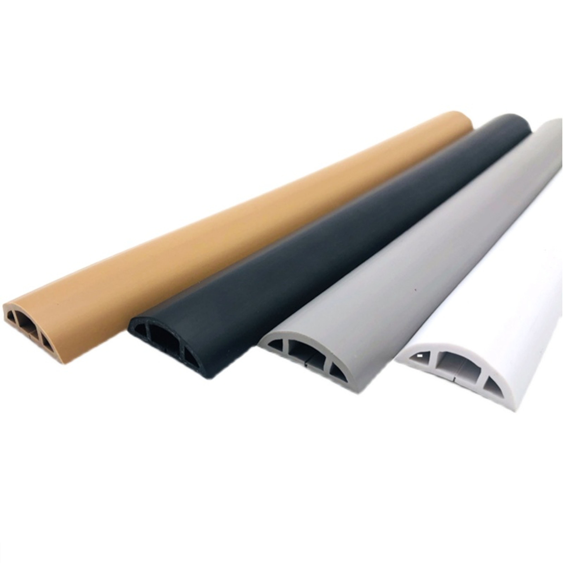 Self-adhesive PVC Soft Ground Trunking Insulated Household Wire Groove Thickening Anti-stepping Anti-skid Trunking Trunking