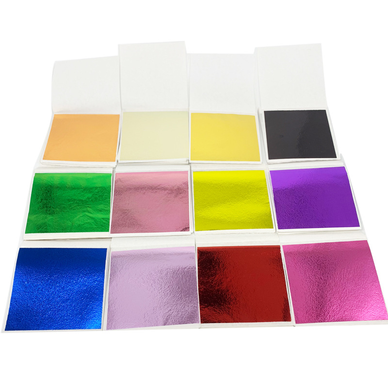 Manufacturer Wholesale High Quality 9cm Taiwan Imitation Gold Foil Ceiling Decoration Painting Manicure Multi-Color Gold Foil Paper