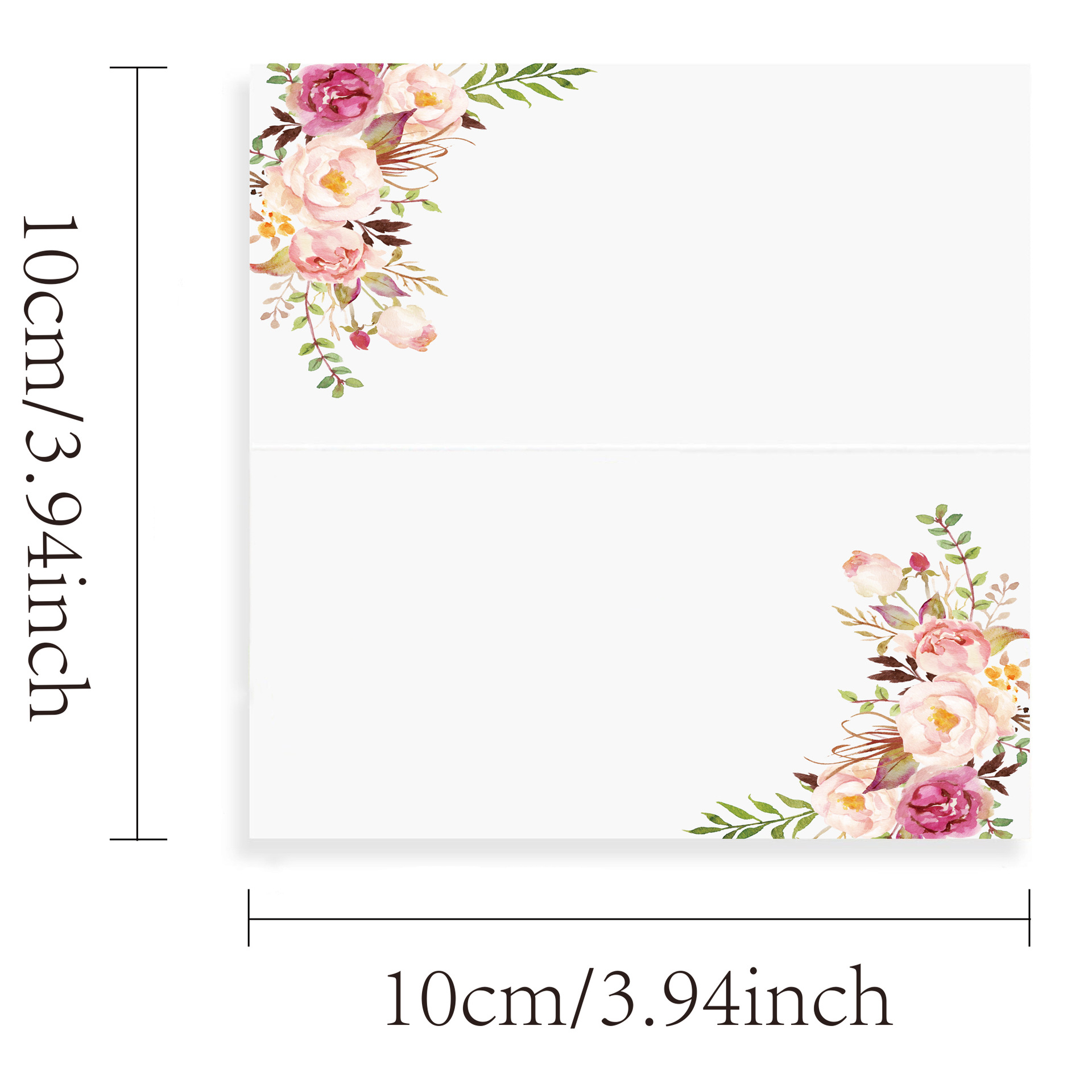 Amazon Wedding Printed Seat Card Temu Hot Selling Wedding Name Card Stereo Printed Rose Card Wedding Table