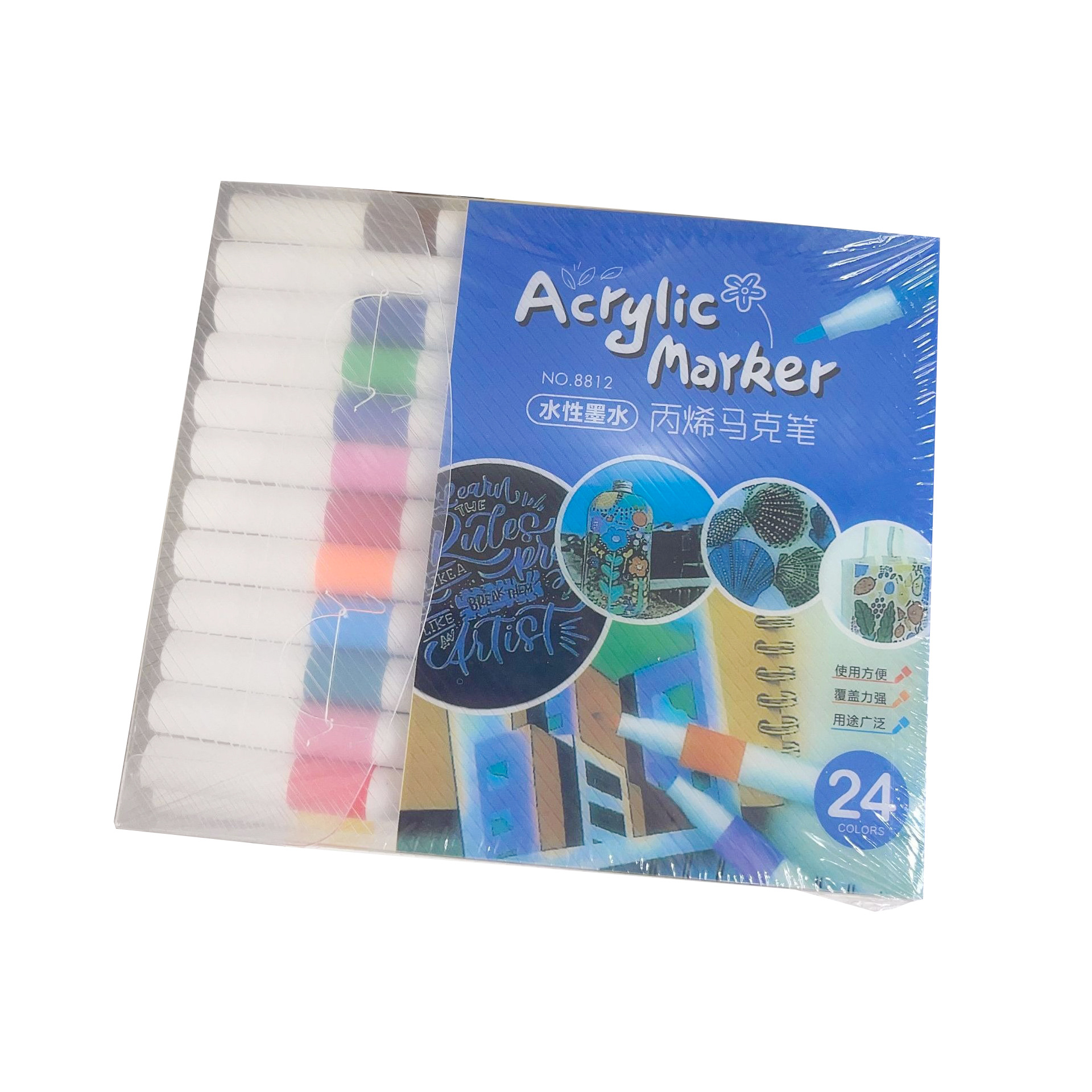 Acrylic Marker Children's Painting Graffiti Stackable Color Pervious Paper Brush Student Marker Art Watercolor Pen