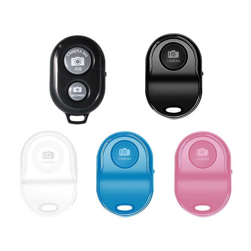 Factory wholesale universal camera video charging remote control multi-function lazy Bluetooth mobile phone remote control double key