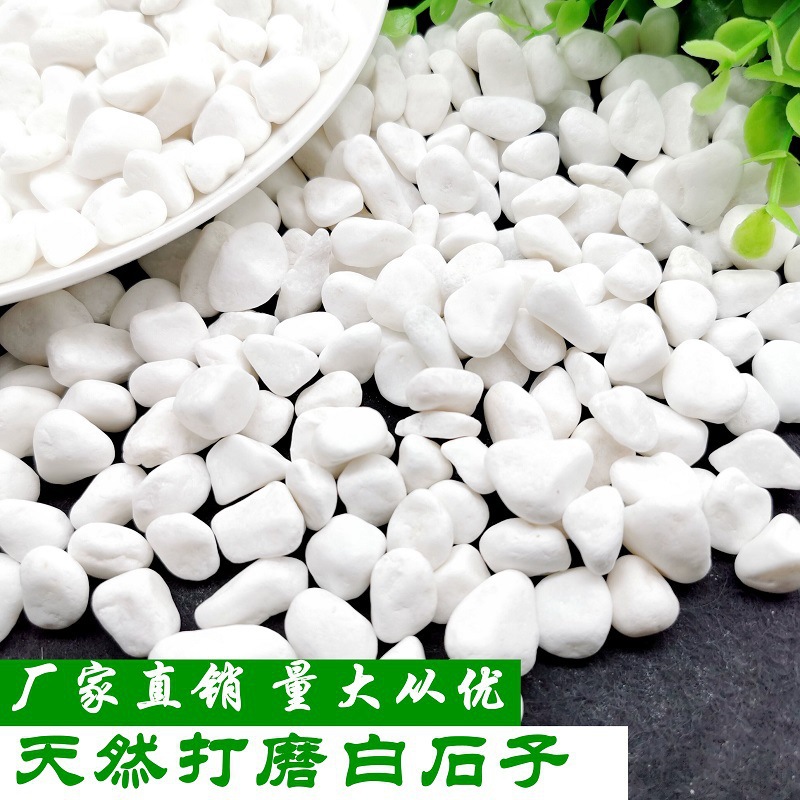 Natural White Pebbles, White Stones, White Marble Garden Gardening Potted Stones, Succulent Paving Courtyard Landscaping