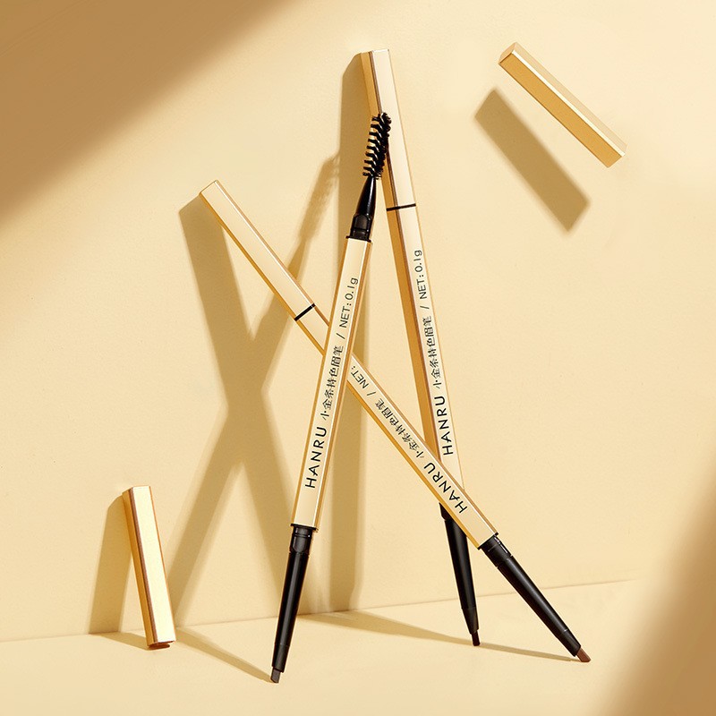 Двойной карандаш для бровей с ультратонким наконечником, водостойкий, долговечный, для новичков