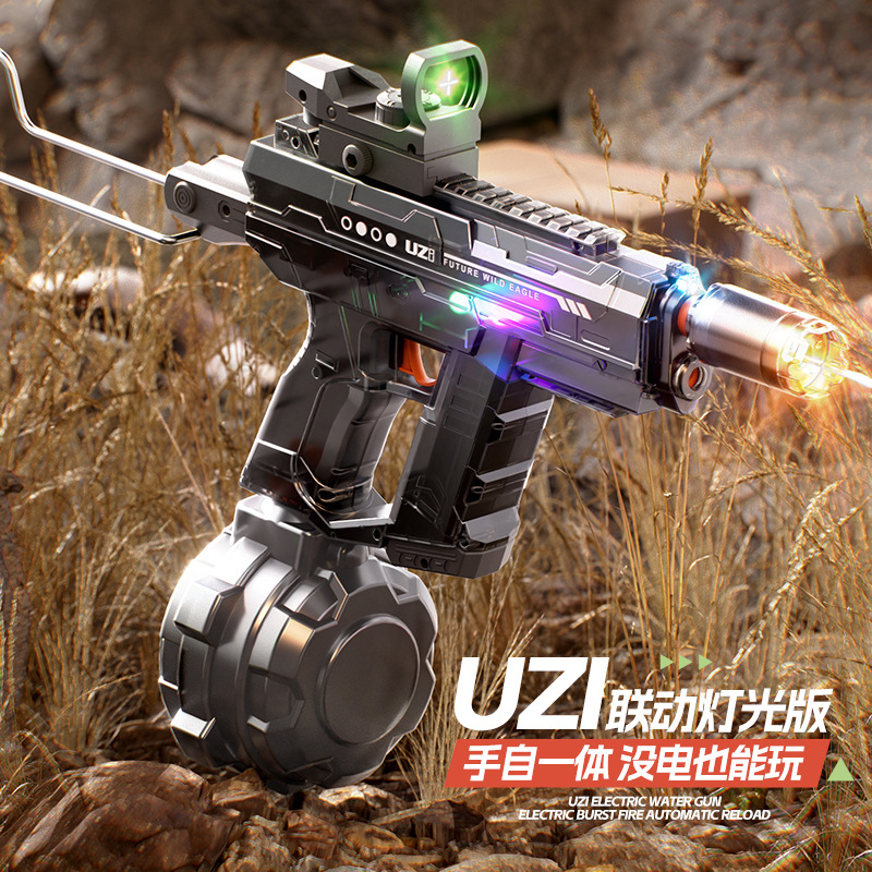 Строгий отбор кросс-бордерного освещения узи водяной пистолет электрический автоматический водяной пистолет большой емкости
