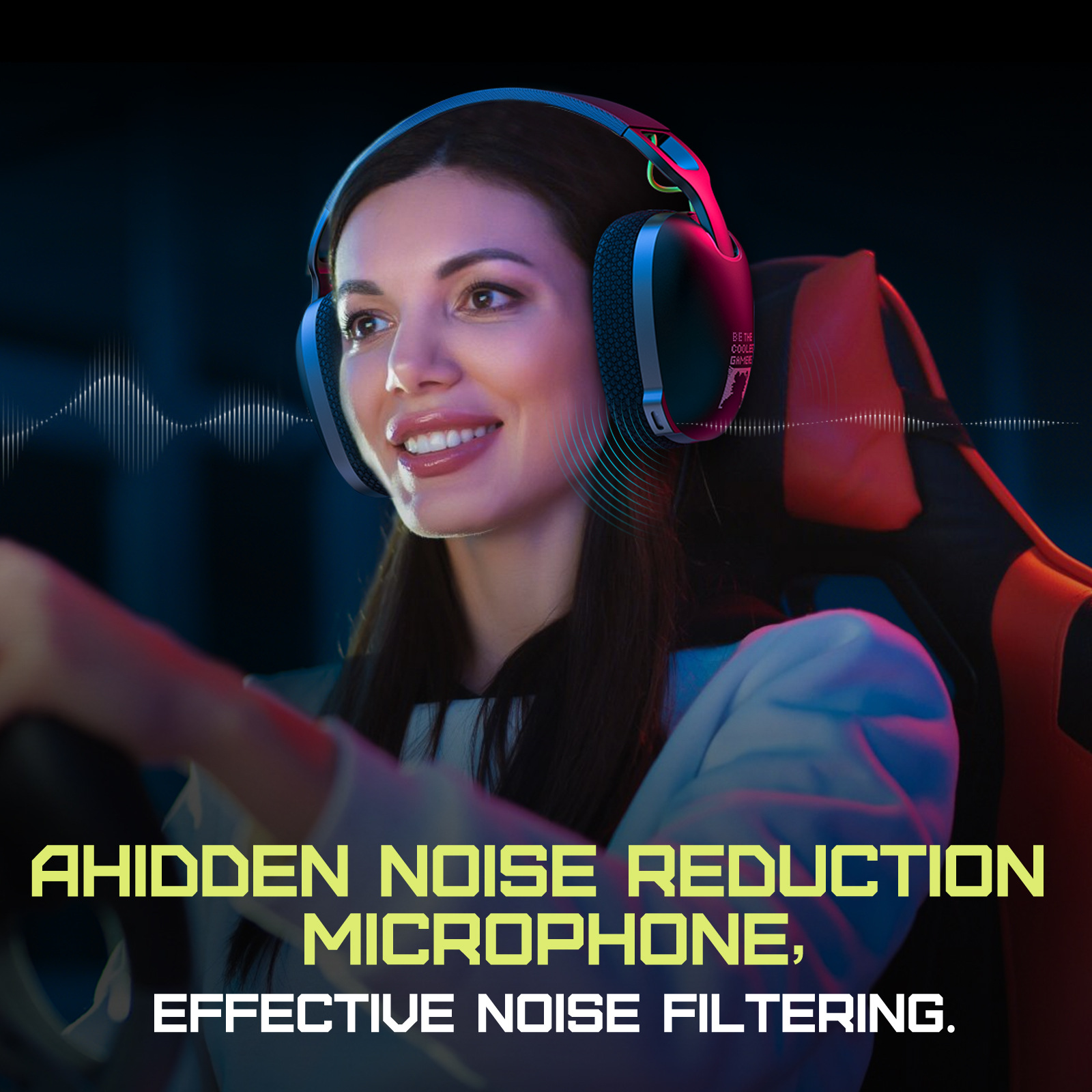 Cross-border New ONIKUMA B2 Wireless Gaming Headset ANC Active Noise Canceling Headset Bluetooth Headset 2.4G