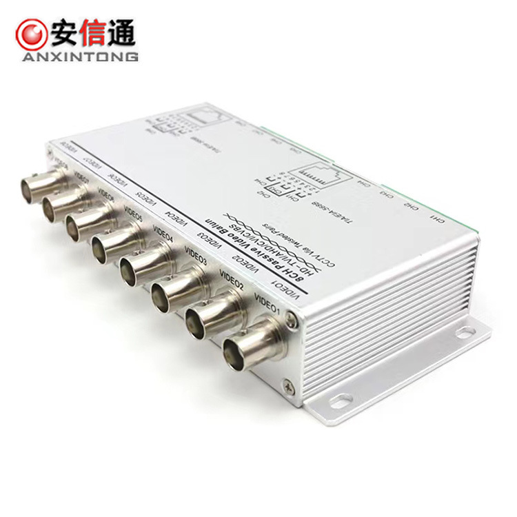 Monitoring passive transmitter 8-way twisted pair transmitter BNC to RJ45 network cable transmitter HD transmitter