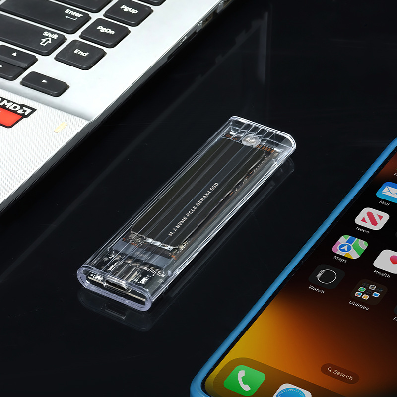 m.2 mobile Hard Drive Box NGFF Protocol mobile Hard Drive Shell Factory Direct Sales m.2 Transparent Hard Drive Box