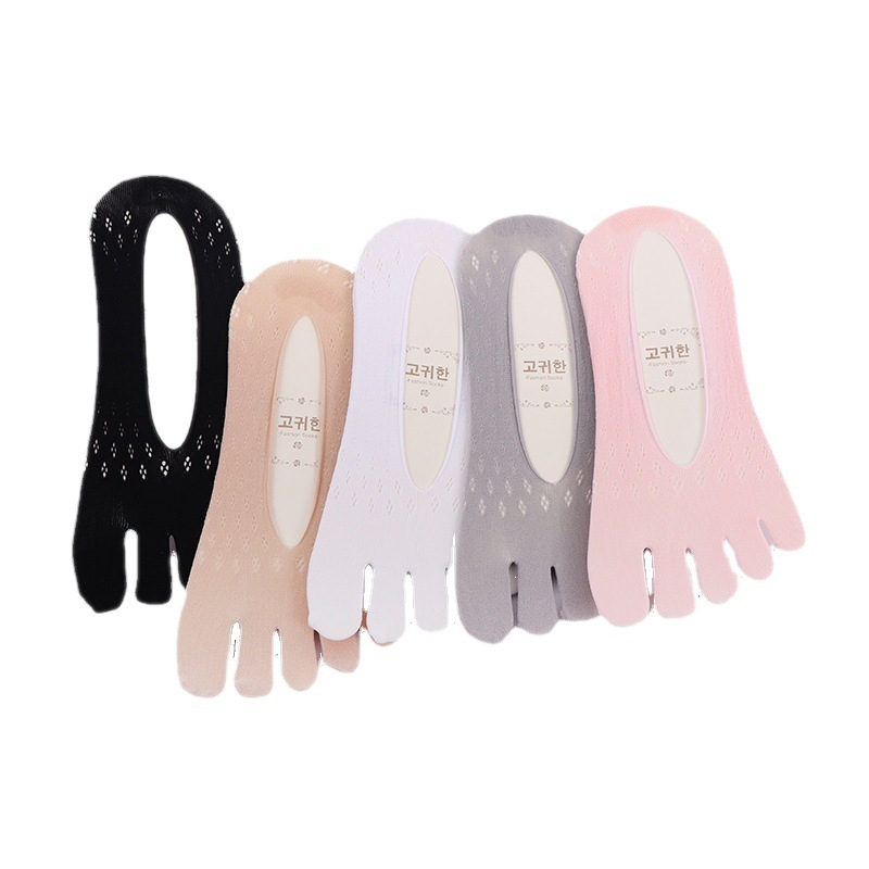 Summer Toe Socks for Women, Thin Breathable Mesh Velvet Shallow Mouth Invisible Tabi Socks, Silicone Boat Socks Manufacturer