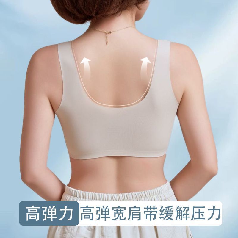 Lightweight and Comfortable Front-Button Bra for Women, Push-Up and Pull-Up, No Rims, Breast-Retracting, Seamless, Beautiful Back, Large Size Bra