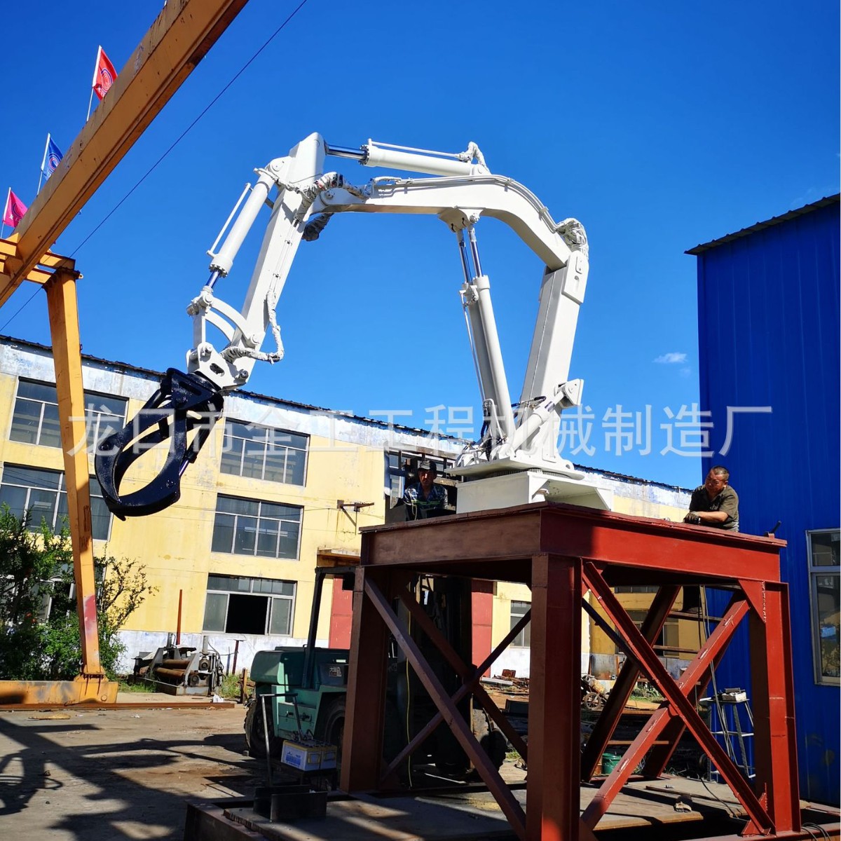 Полностью автоматическая фиксированная гидравлическая роботизированная рука, промышленное дробление руды и захват, многосекционный электрогидравлический механический захват