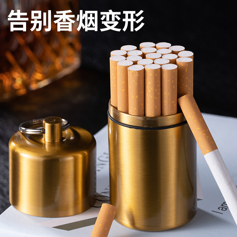 YF-819 Internet Celebrity TikTok Metal Waterproof Cigarette Case with Aplex Sealed Waterproof Moisture-proof Outdoor Travel Cigarette Can