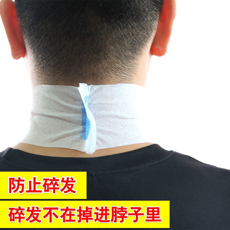 Spot Barber Shop Supplies Neck Paper Disposable Anti-Breakage Neck Scarf Paper Dyeing and Cutting Hair Perming and Dyeing Tools Neck Protection Paper