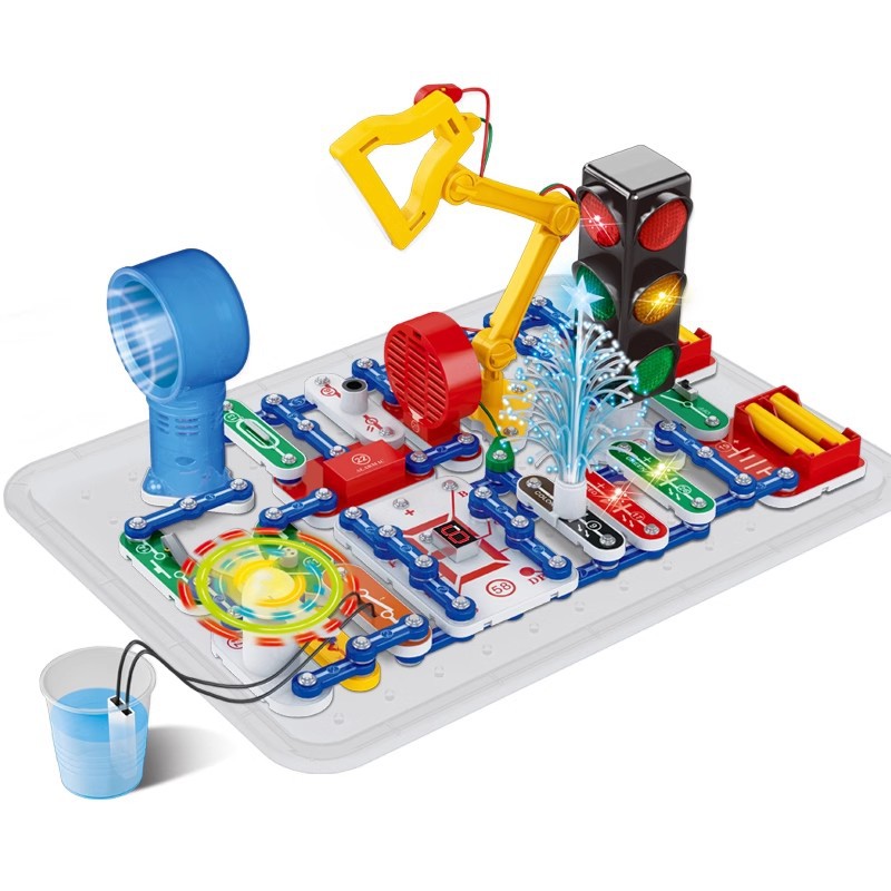 New Children's Science Experiment suit Equipment Electrical Kid 9988 Hundred Spelling 6688 Electronic Building Blocks Circuit Toys
