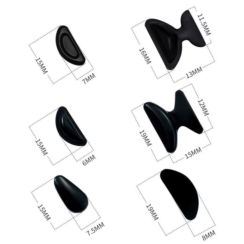 Glasses Nose Pad D-type Silicone Nose Pad Increased Non-slip Nose Pad Non-indentation Nose Pad Glasses Accessories Sunglasses Nose Pad