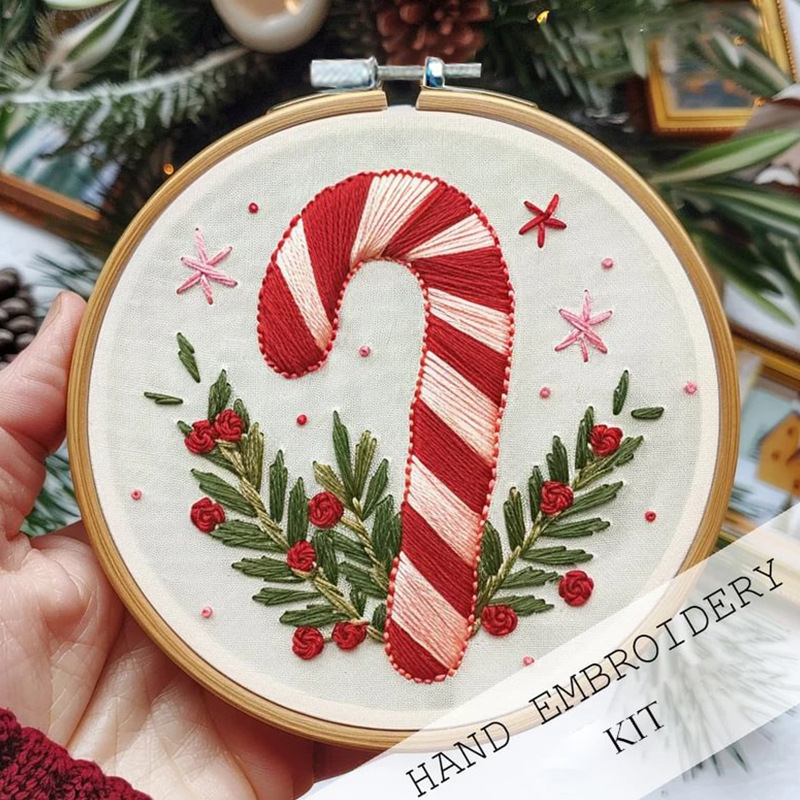 Cross-border New Embroidery Christmas Embroidery KIT Christmas Kit Embroidery Handmade DIY Material
